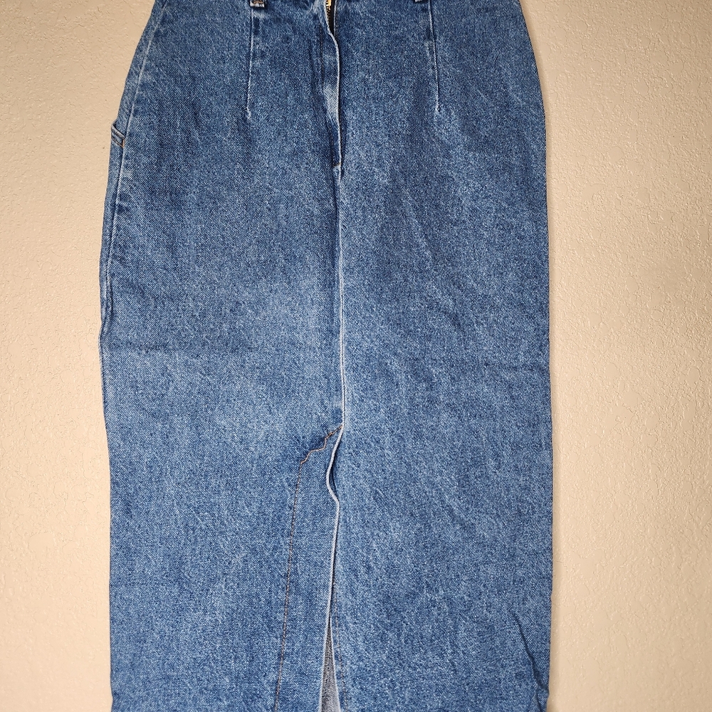 Vintage American Profille Denim Jeans Skirt For Women